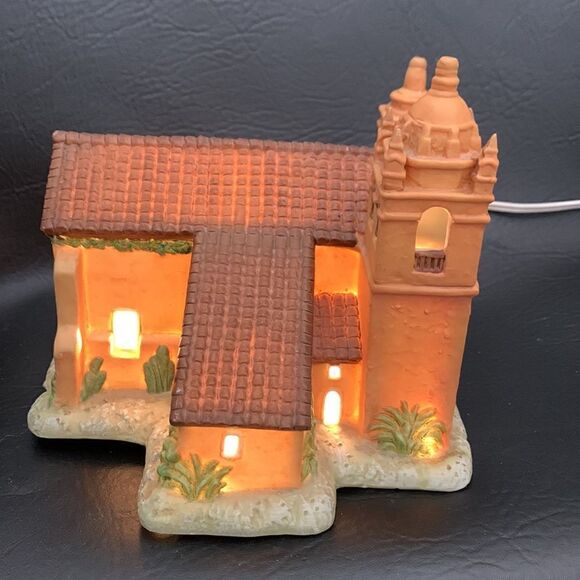 Mervyns California Missions San Carlos Borromeo Vintage Window Light Christmas - Picture 3 of 8